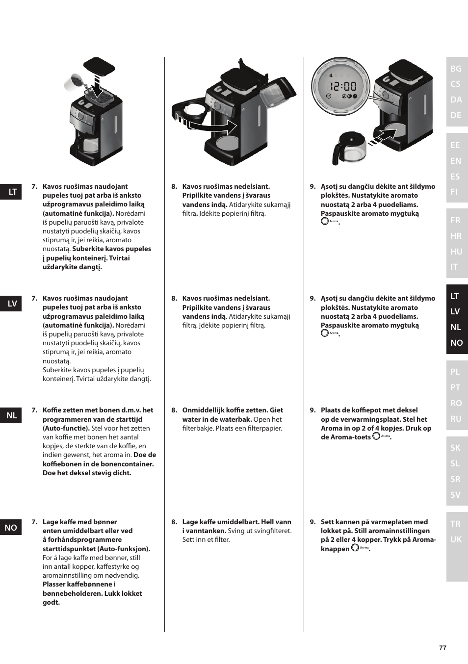 Electrolux EKAM300 User Manual | Page 77 / 154