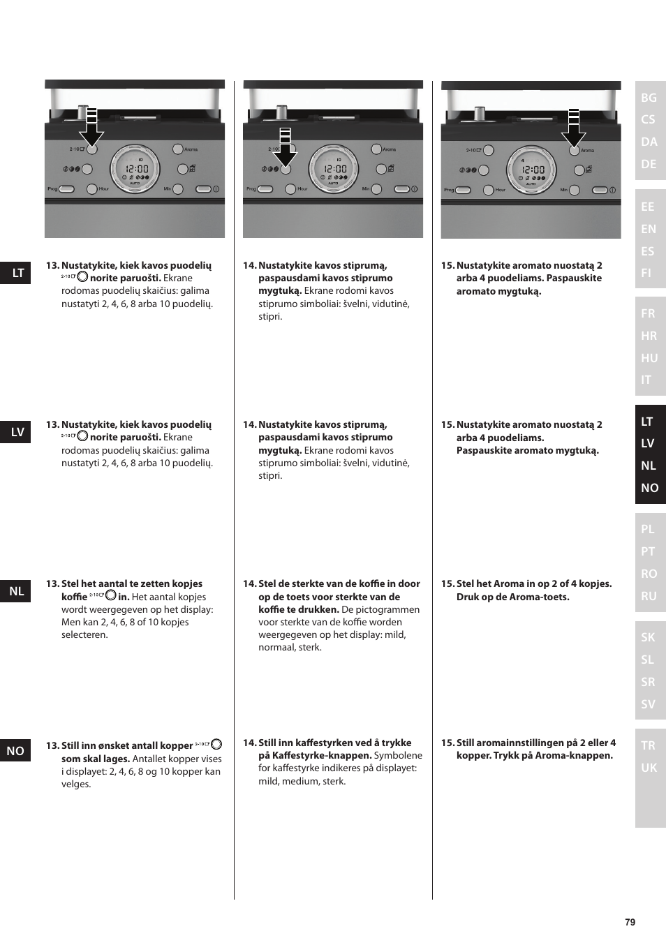 Electrolux EKAM300 User Manual | Page 79 / 154