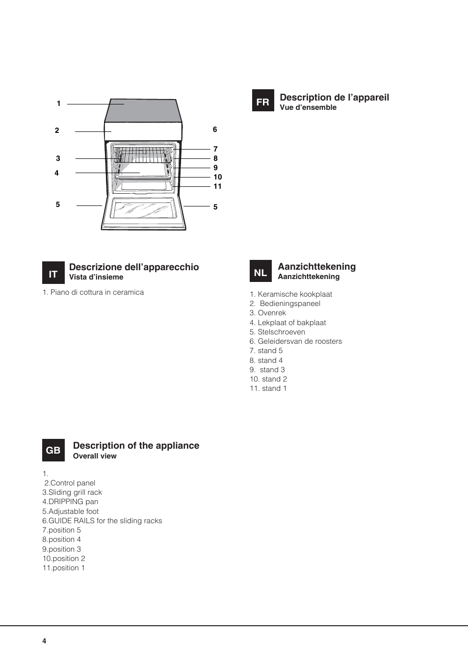 Hotpoint Ariston CE6IFA.F X F-HA S User Manual | Page 4 / 68