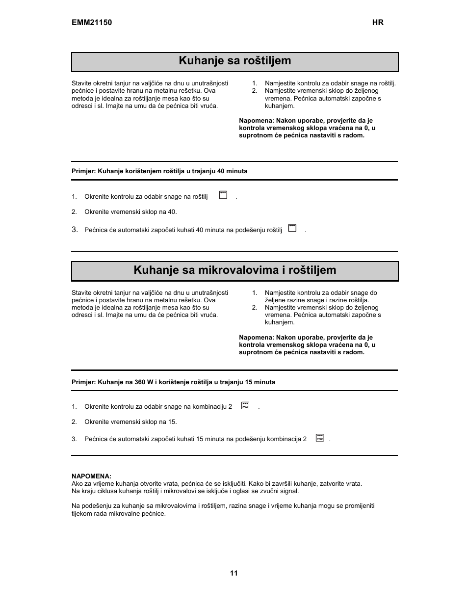 Electrolux EMM21150S User Manual | Page 26 / 164