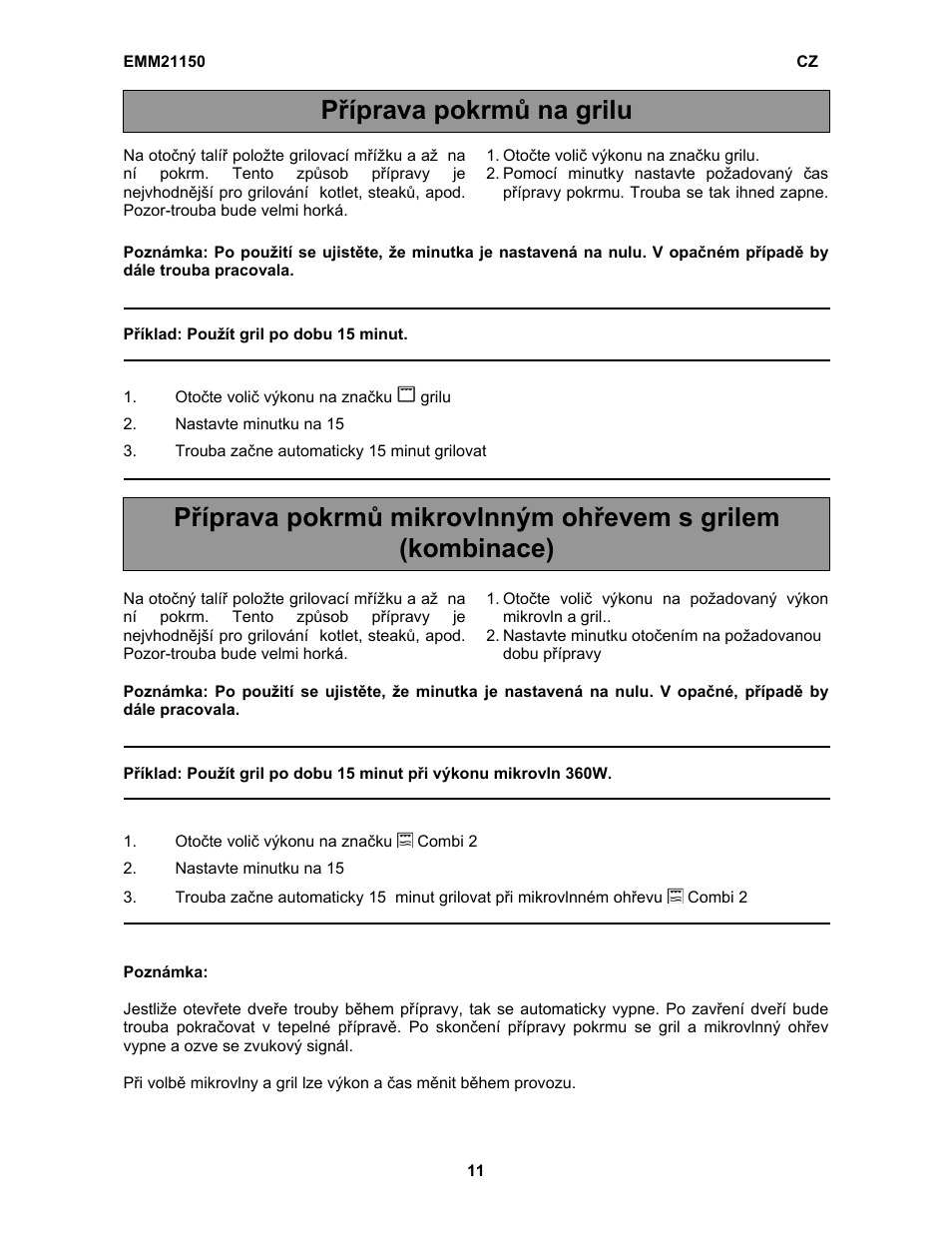 Electrolux EMM21150S User Manual | Page 40 / 164
