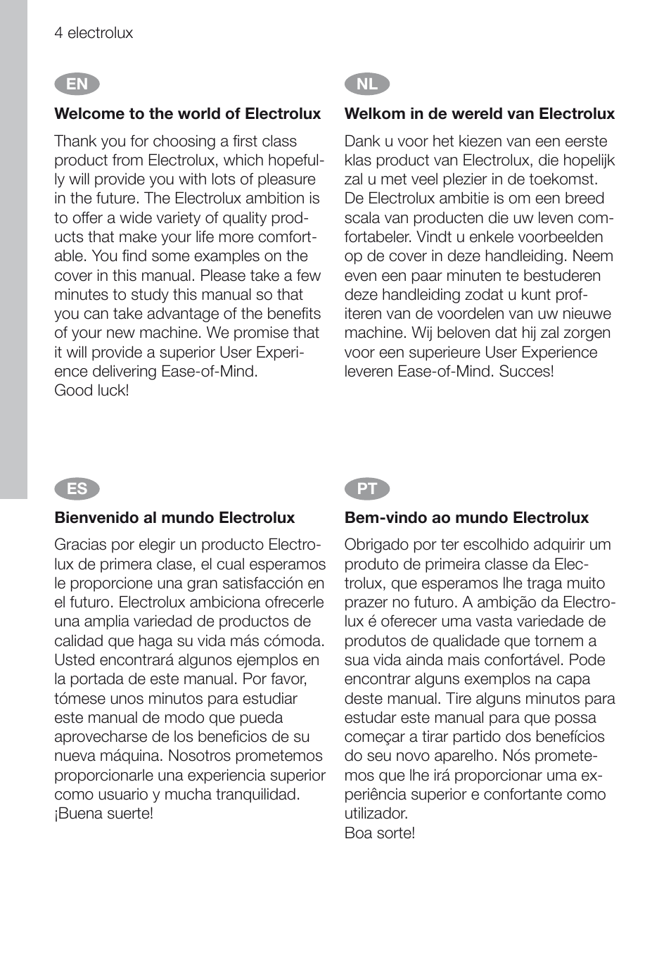 Electrolux EFG60750X User Manual | Page 4 / 62