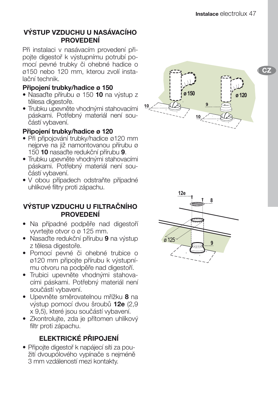 Electrolux EFG60750X User Manual | Page 47 / 62