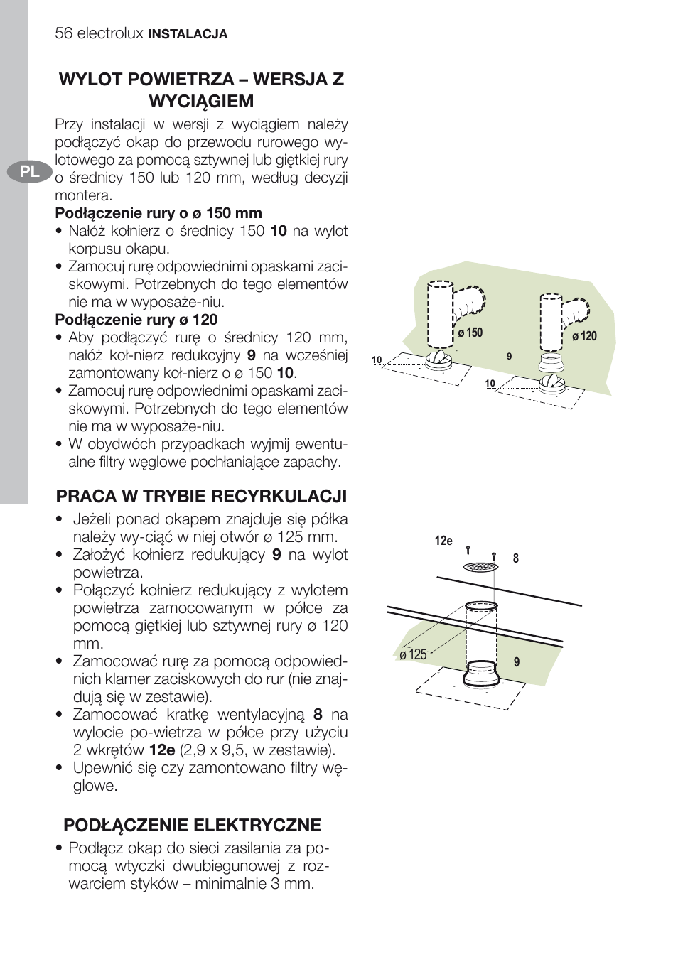 Electrolux EFG60750X User Manual | Page 56 / 62