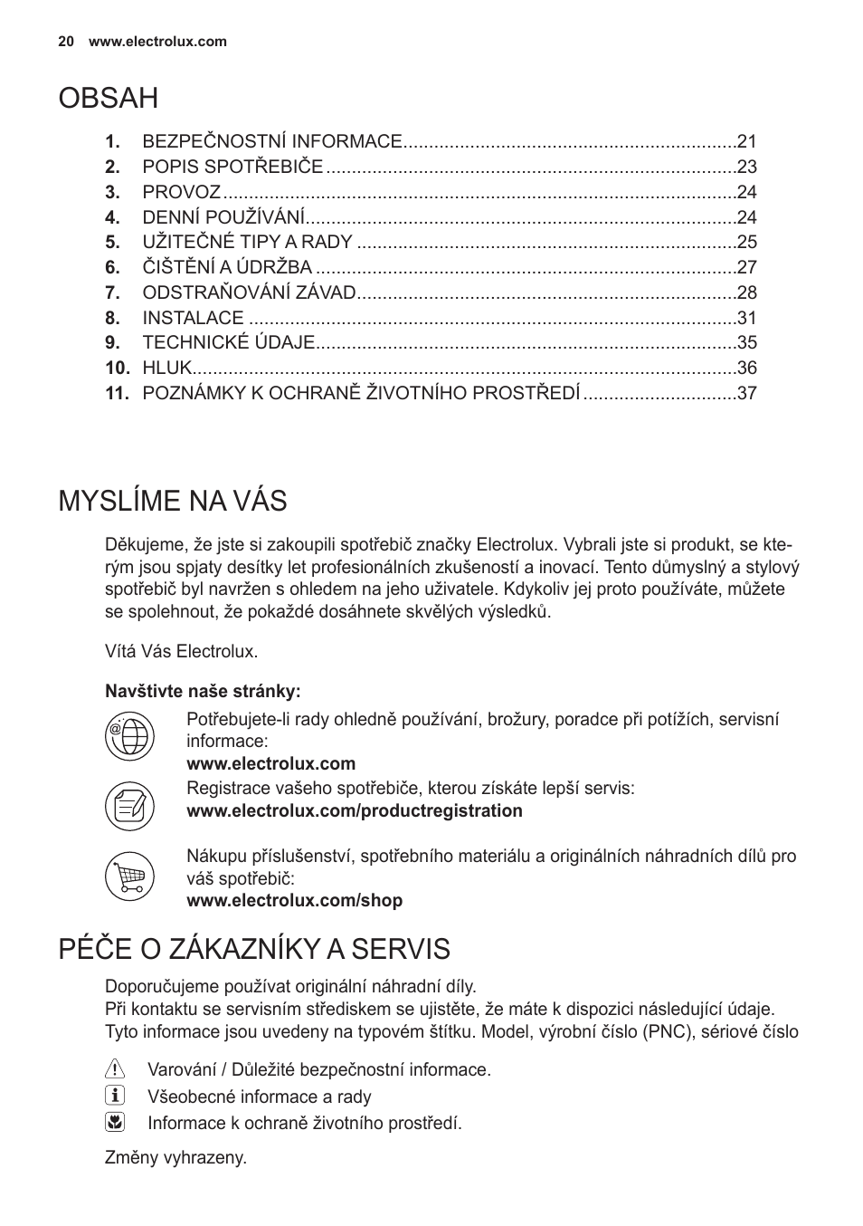 Electrolux EN2401AOX User Manual | Page 20 / 128
