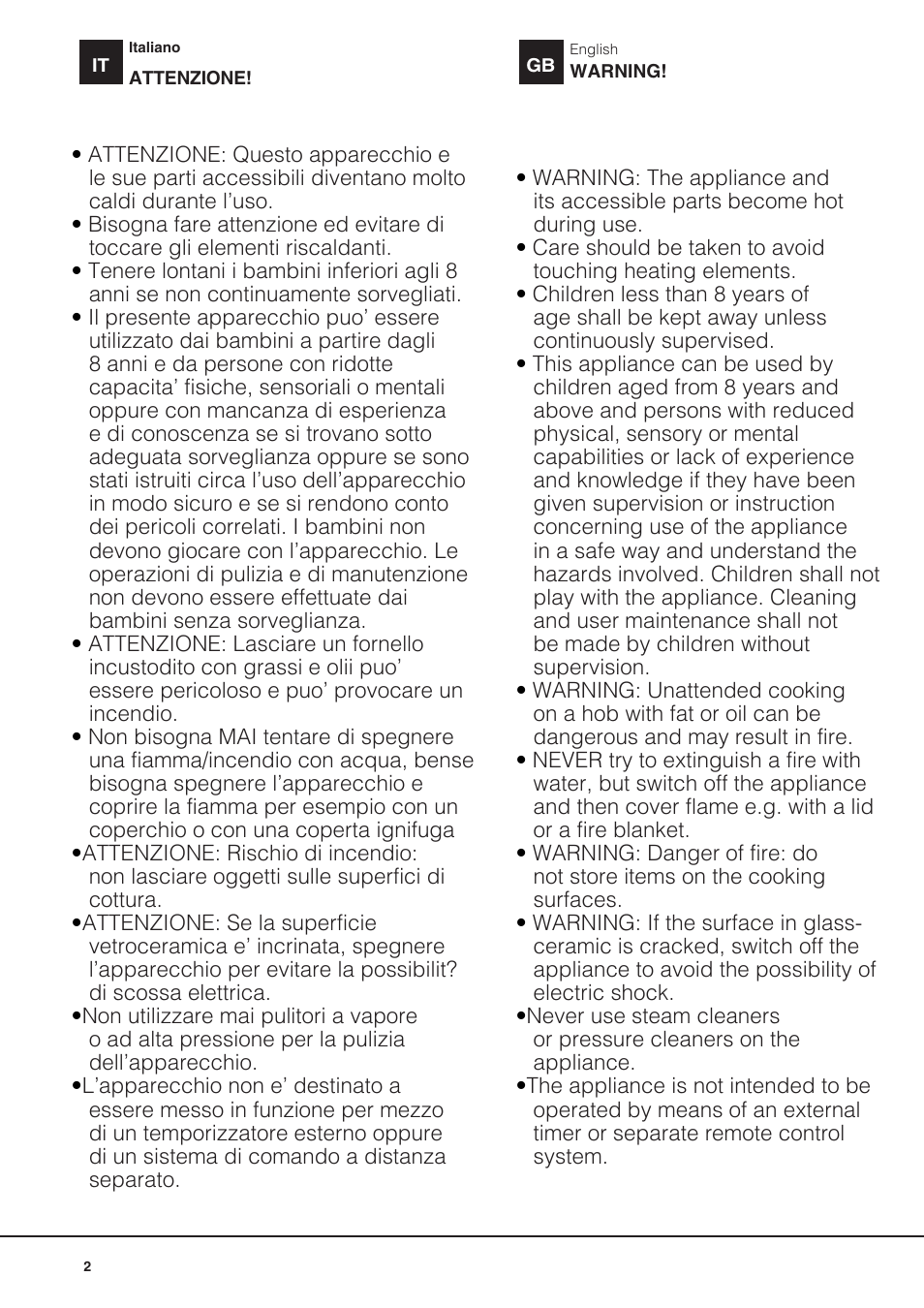 Hotpoint Ariston KRO 642 TO B User Manual | Page 2 / 84