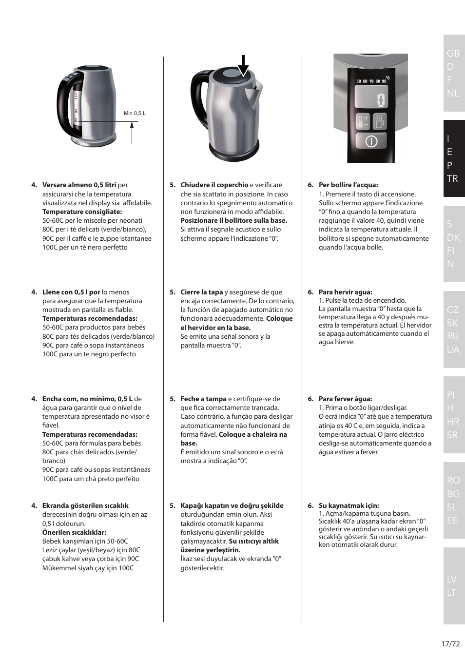 Electrolux EEWA7500 User Manual | Page 17 / 72