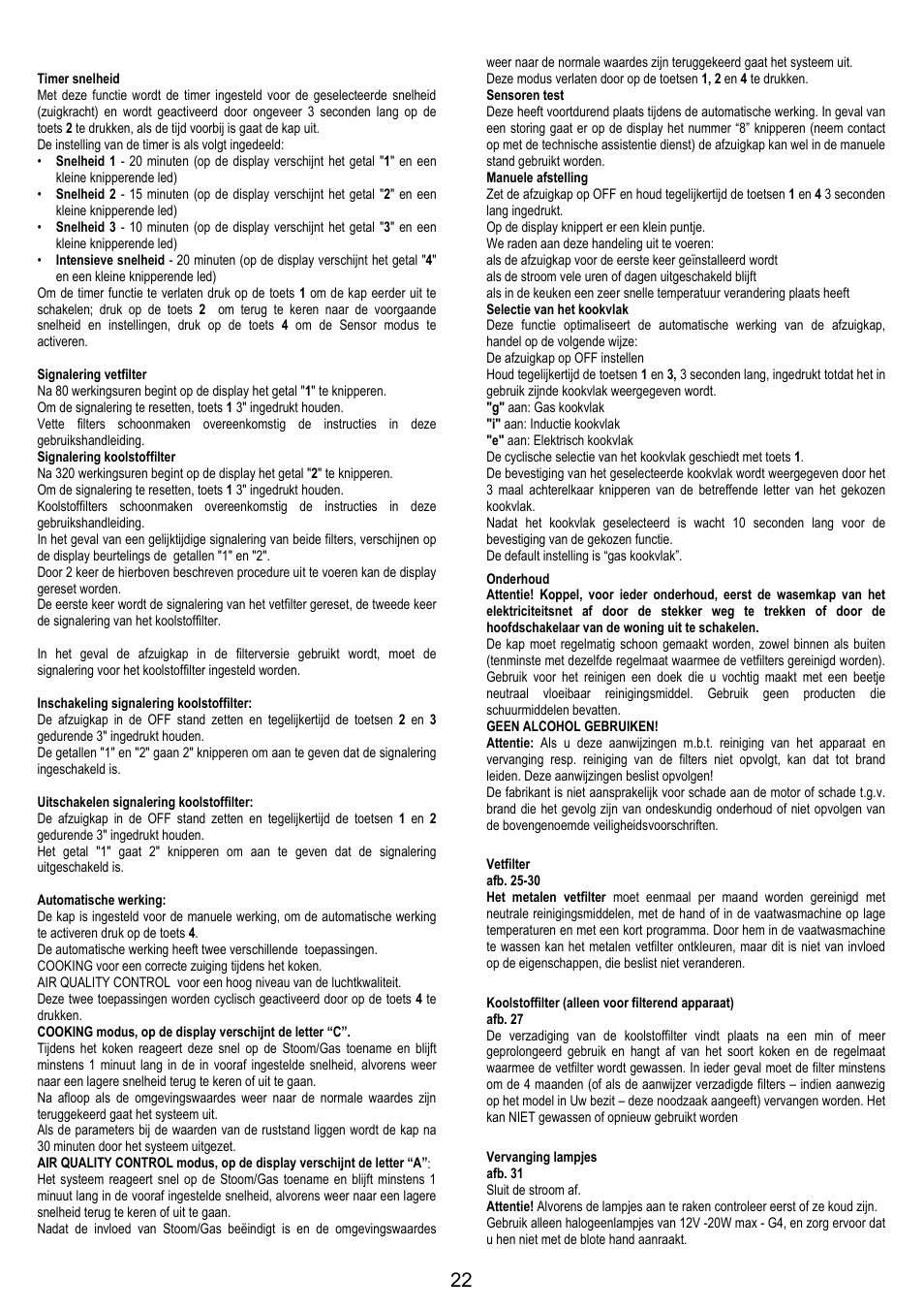 Electrolux EFA90600X User Manual | Page 22 / 84
