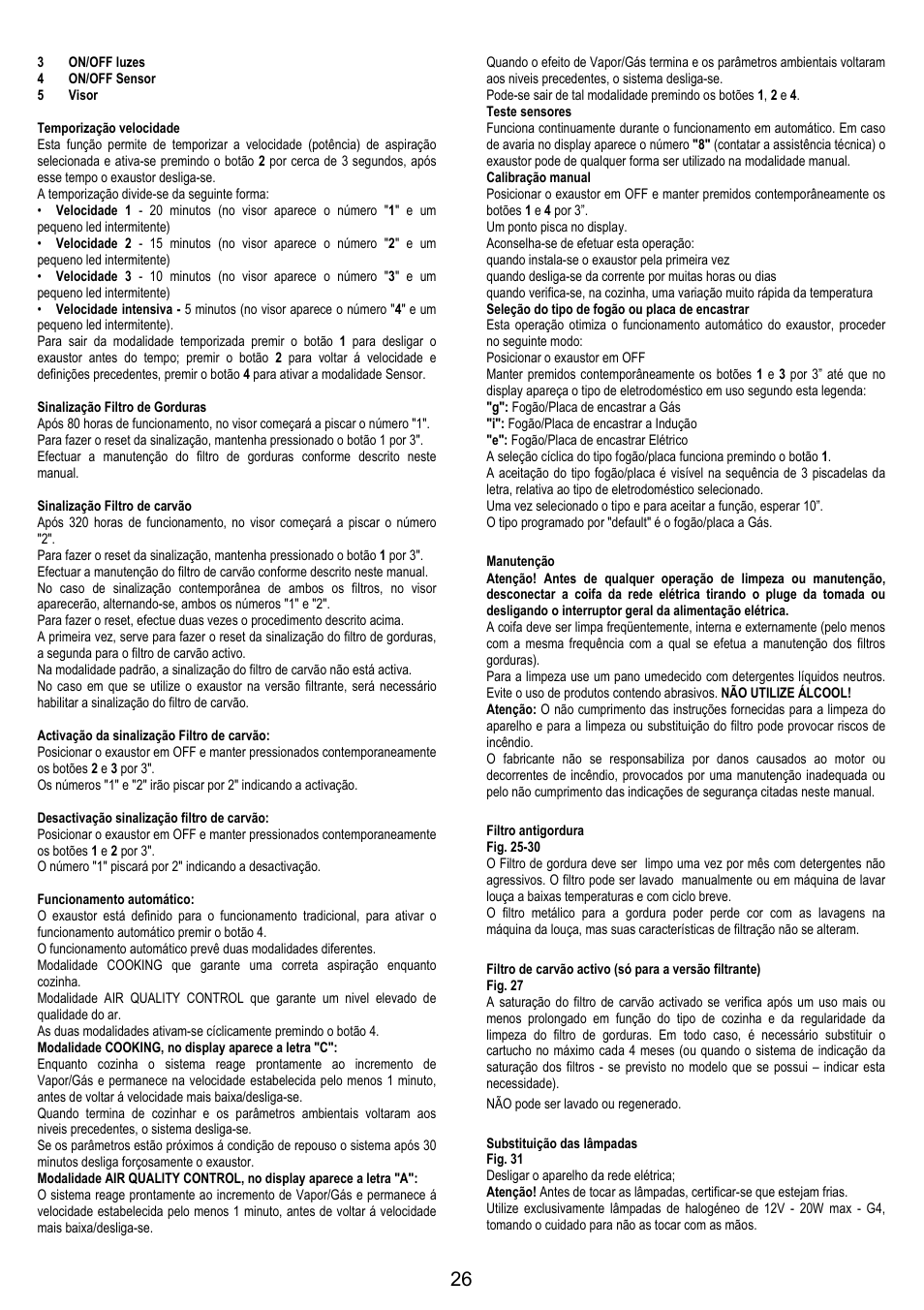 Electrolux EFA90600X User Manual | Page 26 / 84