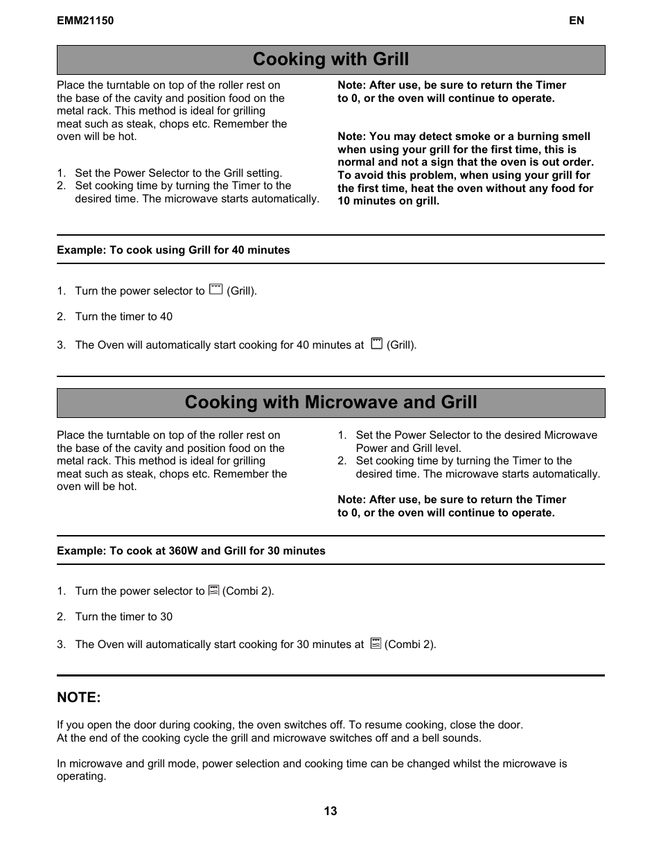 Electrolux EMM21150W User Manual | Page 13 / 180