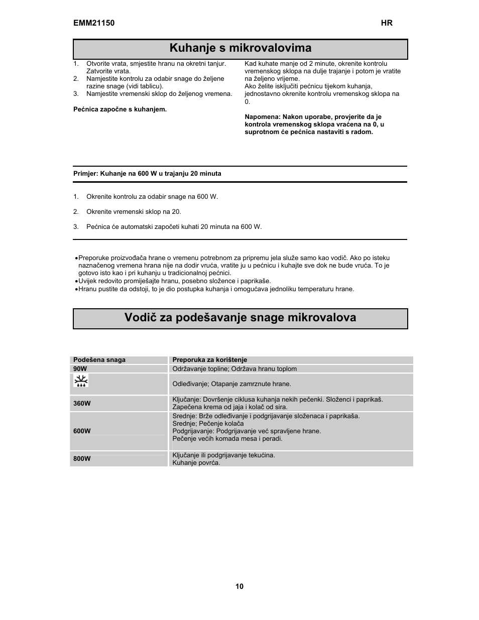 Electrolux EMM21150W User Manual | Page 26 / 180