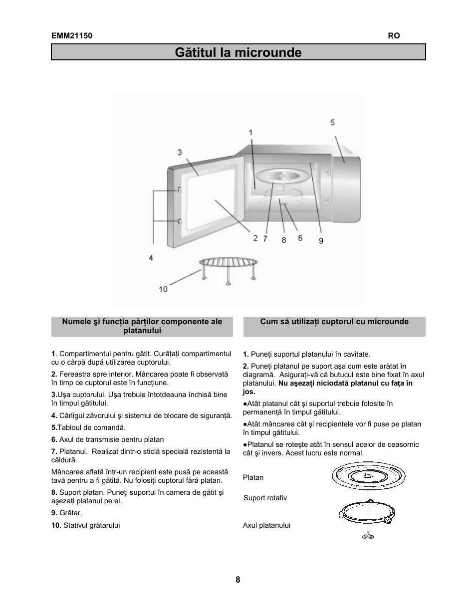 Gătitul la microunde | Electrolux EMM21150W User Manual | Page 52 / 180