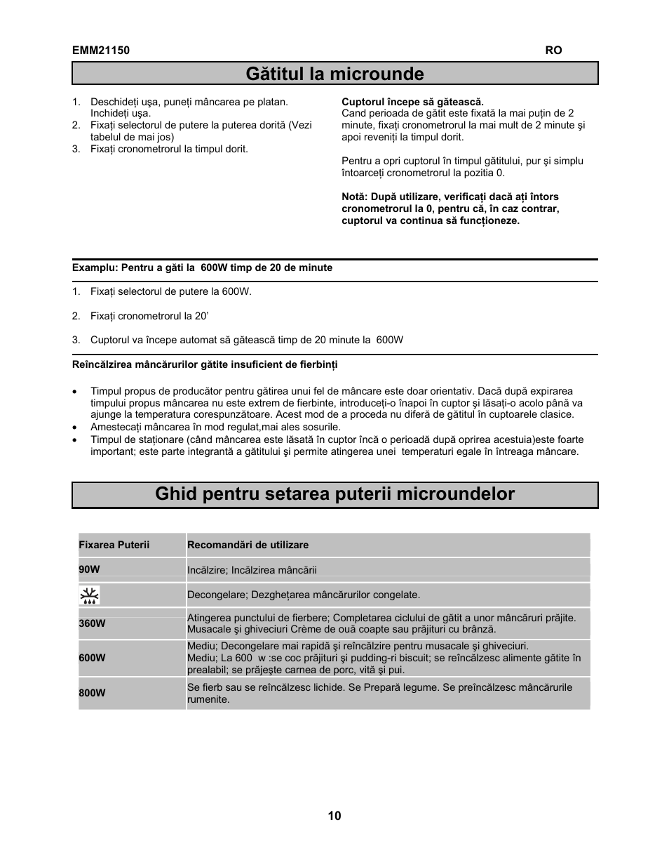 Electrolux EMM21150W User Manual | Page 54 / 180