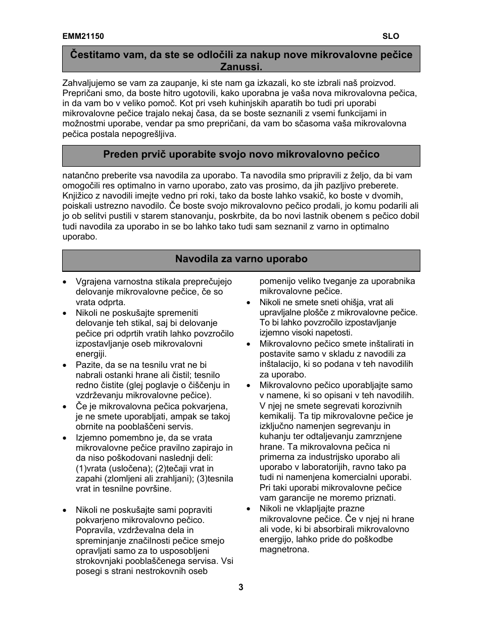 Electrolux EMM21150W User Manual | Page 92 / 180