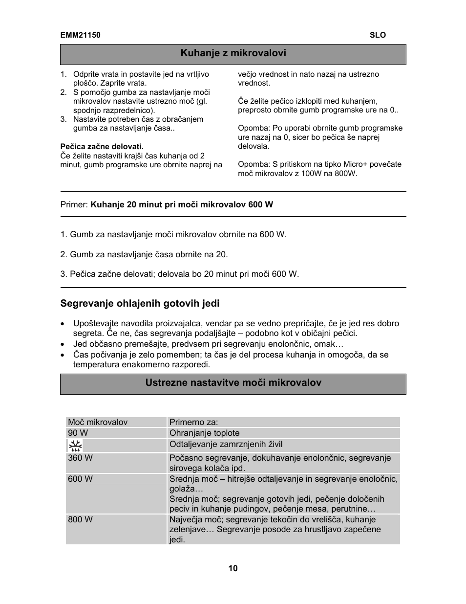Electrolux EMM21150W User Manual | Page 99 / 180