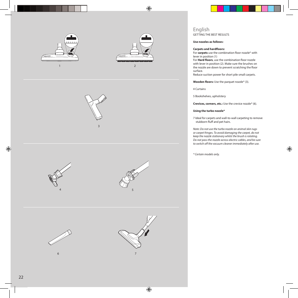 English | Electrolux ZCS2560C User Manual | Page 22 / 60