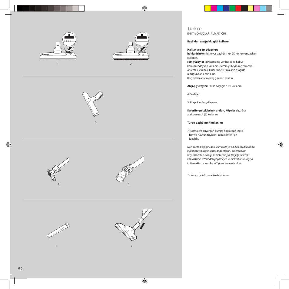 Türkçe | Electrolux ZCS2560C User Manual | Page 52 / 60