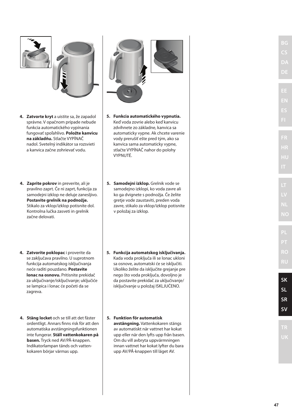 Electrolux EEWA3200 User Manual | Page 47 / 60