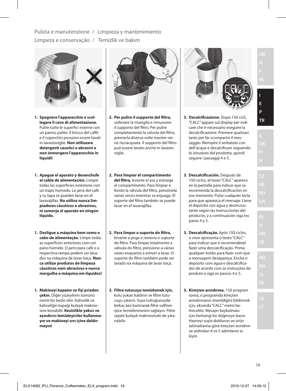 Electrolux EKF5220 User Manual | Page 19 / 72