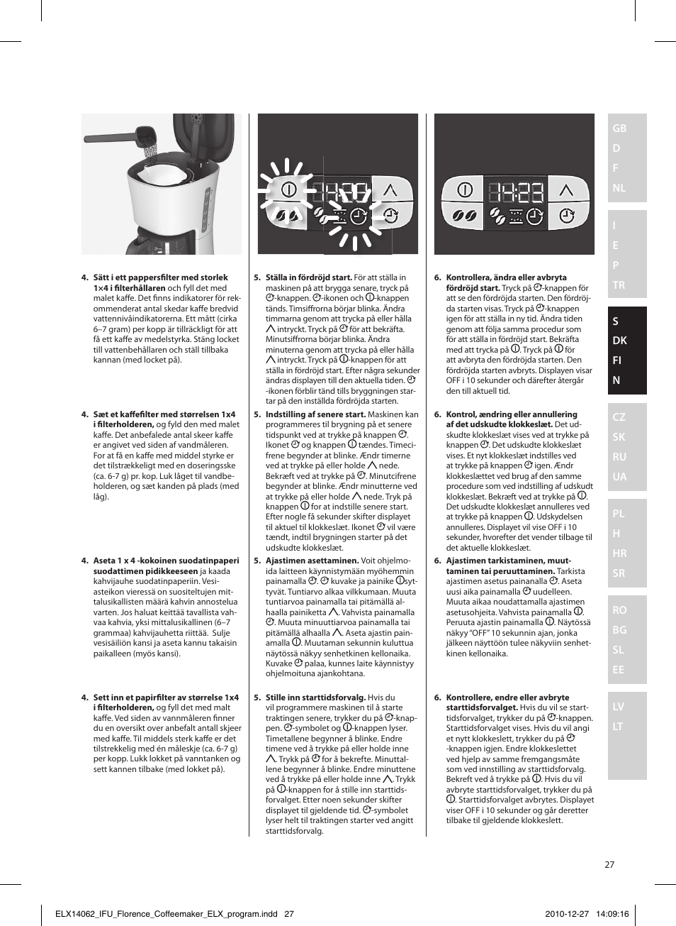 Electrolux EKF5220 User Manual | Page 27 / 72