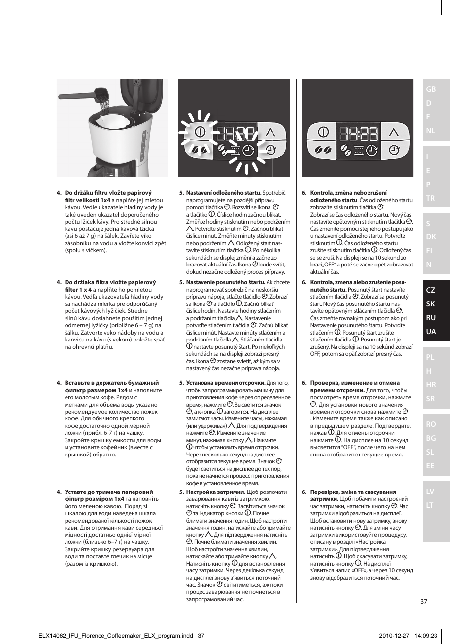 Electrolux EKF5220 User Manual | Page 37 / 72