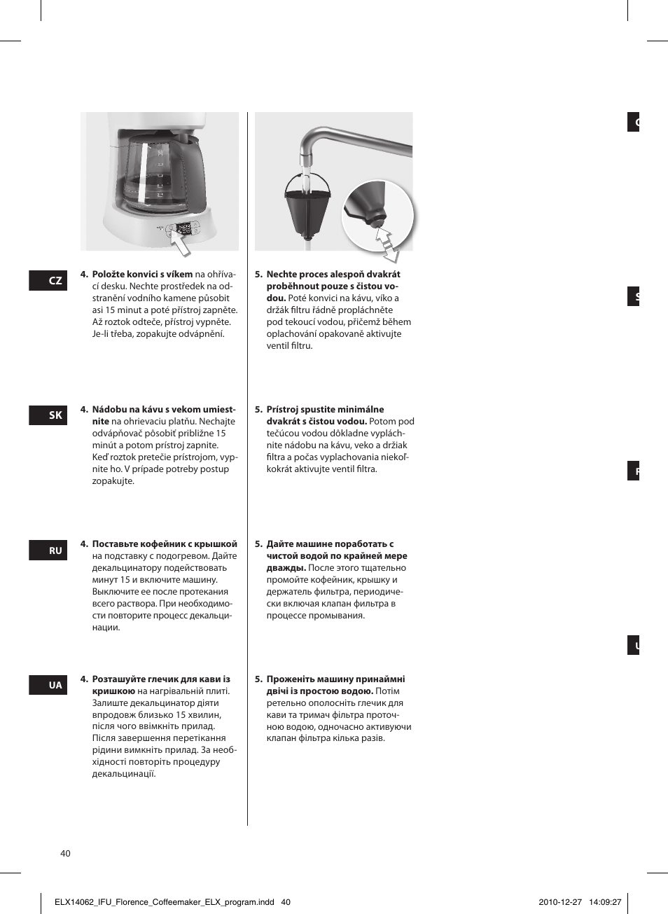 Electrolux EKF5220 User Manual | Page 40 / 72