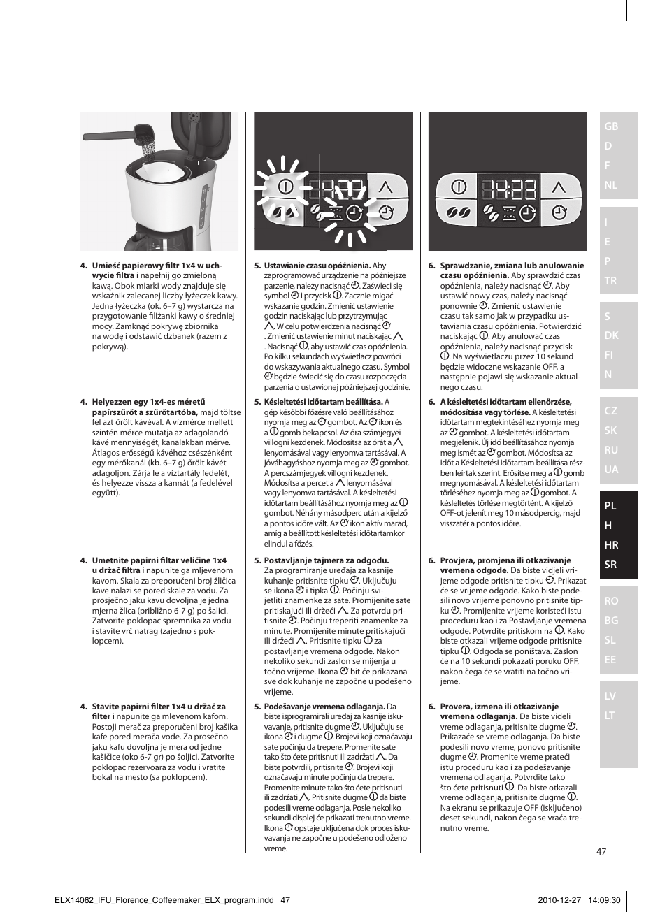 Electrolux EKF5220 User Manual | Page 47 / 72