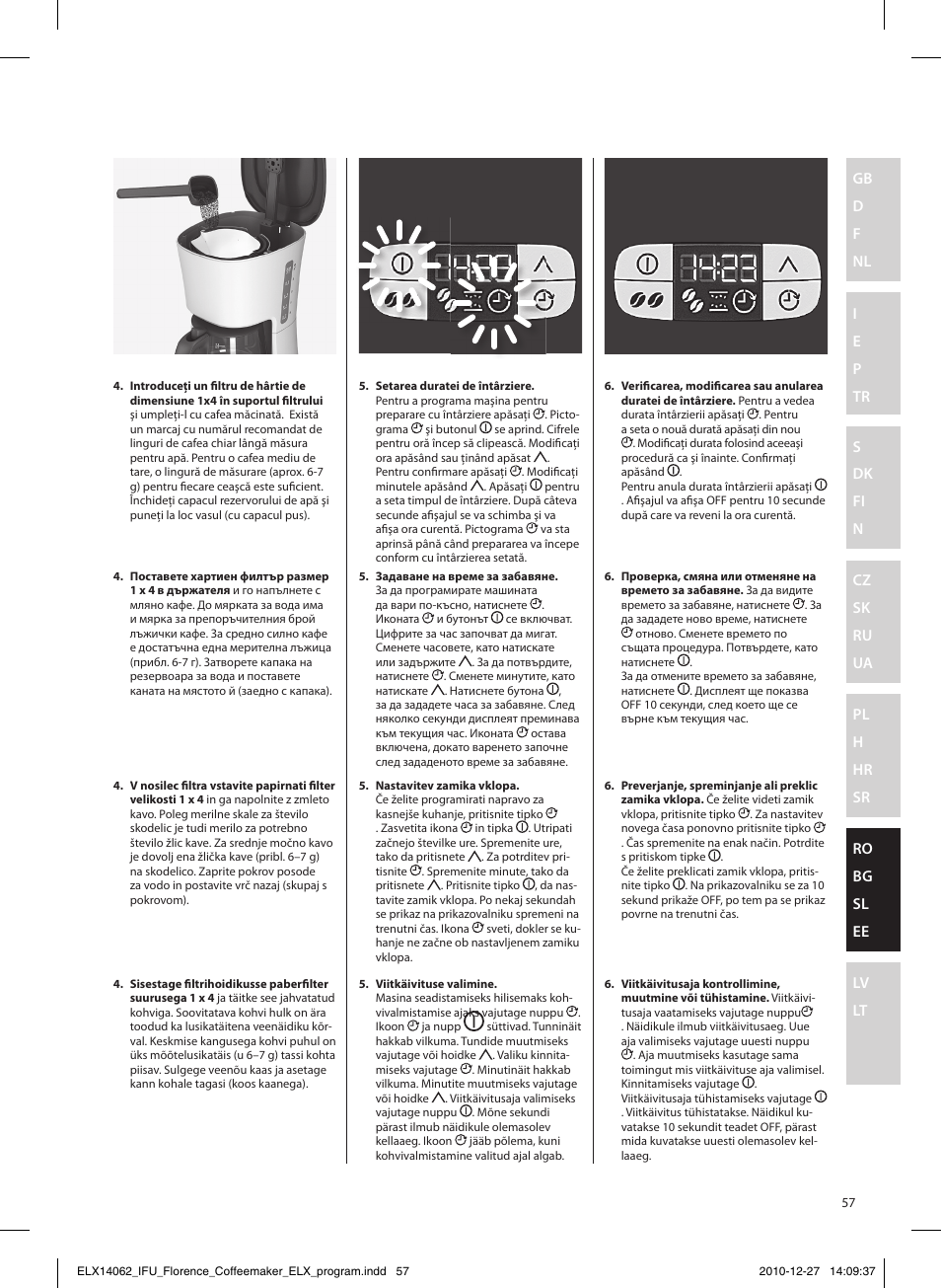 Electrolux EKF5220 User Manual | Page 57 / 72