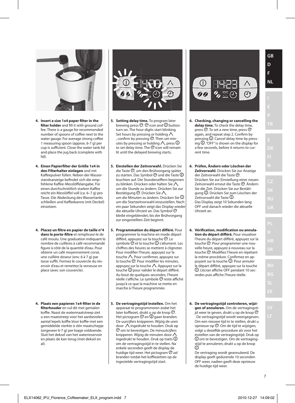 Electrolux EKF5220 User Manual | Page 7 / 72