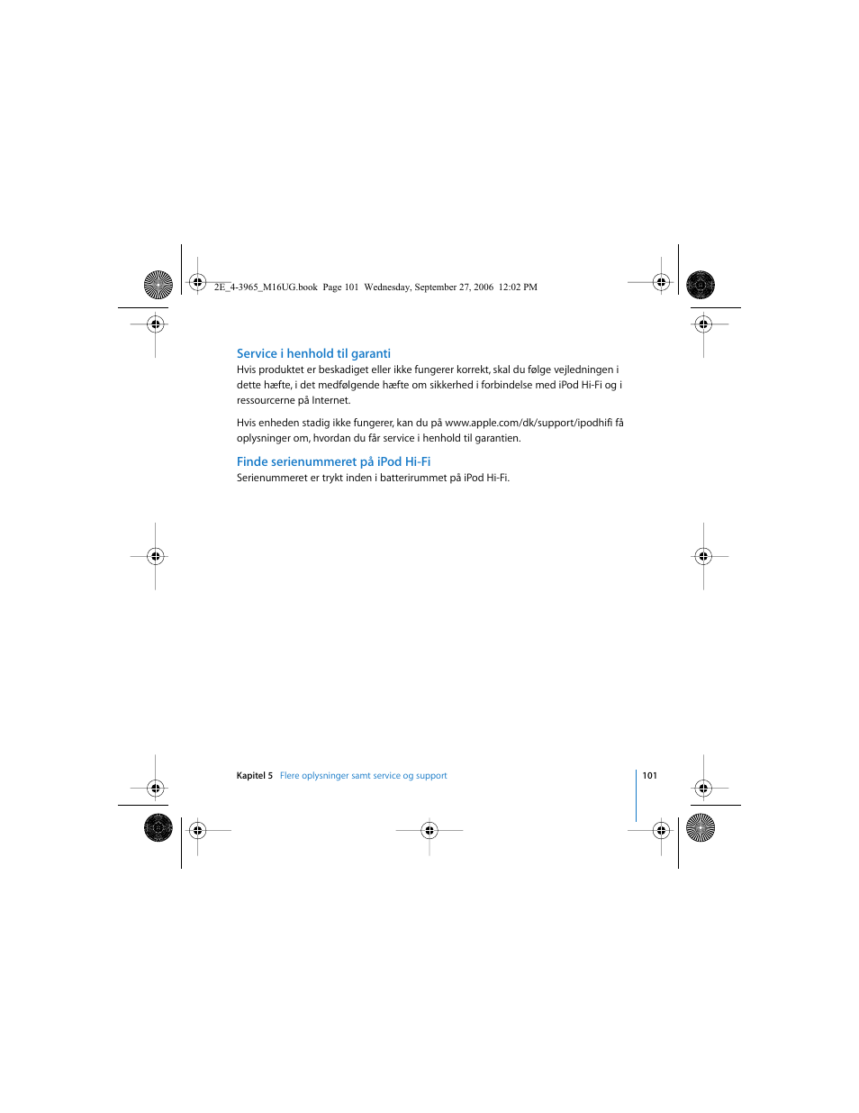 Apple iPod Hi-Fi User Manual | Page 101 / 102