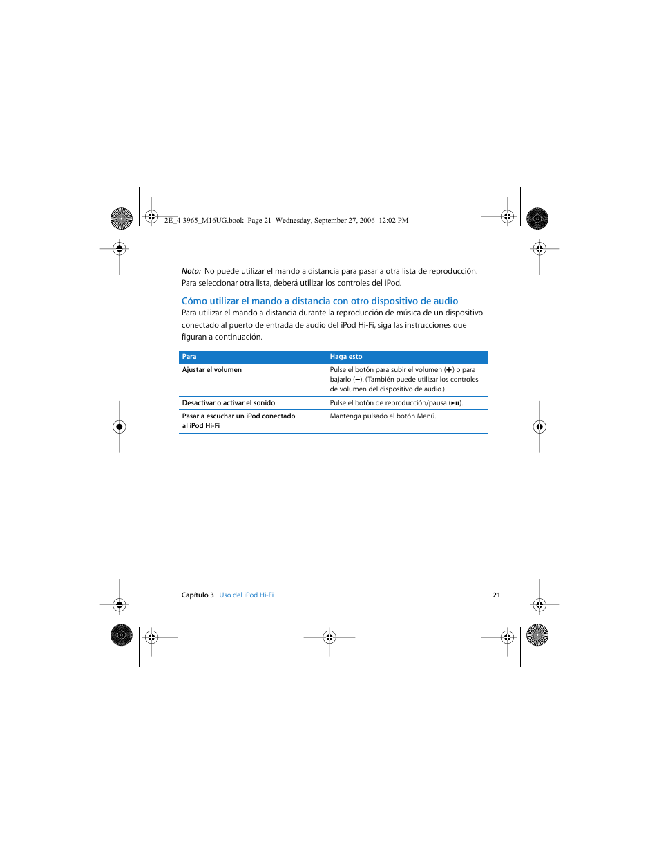 Apple iPod Hi-Fi User Manual | Page 21 / 102