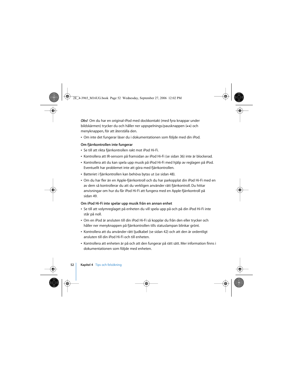 Apple iPod Hi-Fi User Manual | Page 52 / 102