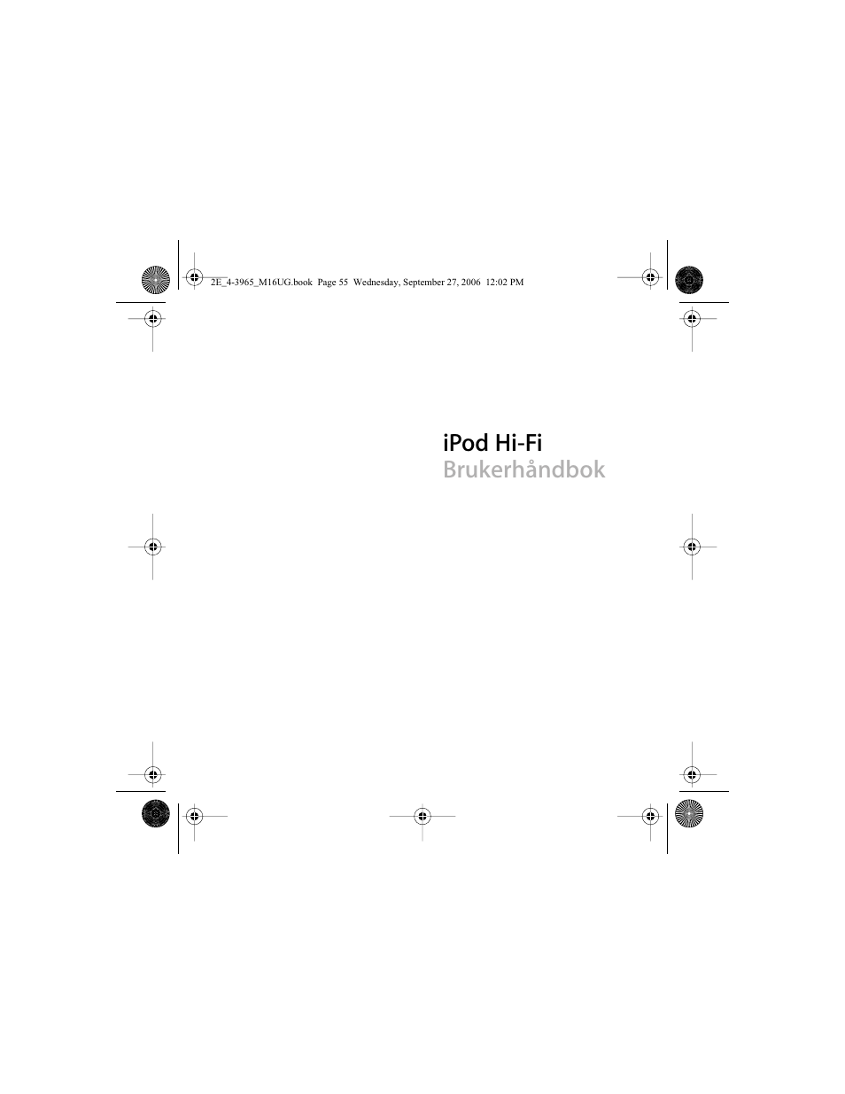 Ipod hi-fi brukerhåndbok | Apple iPod Hi-Fi User Manual | Page 55 / 102