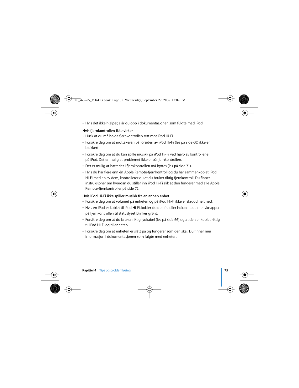 Apple iPod Hi-Fi User Manual | Page 75 / 102