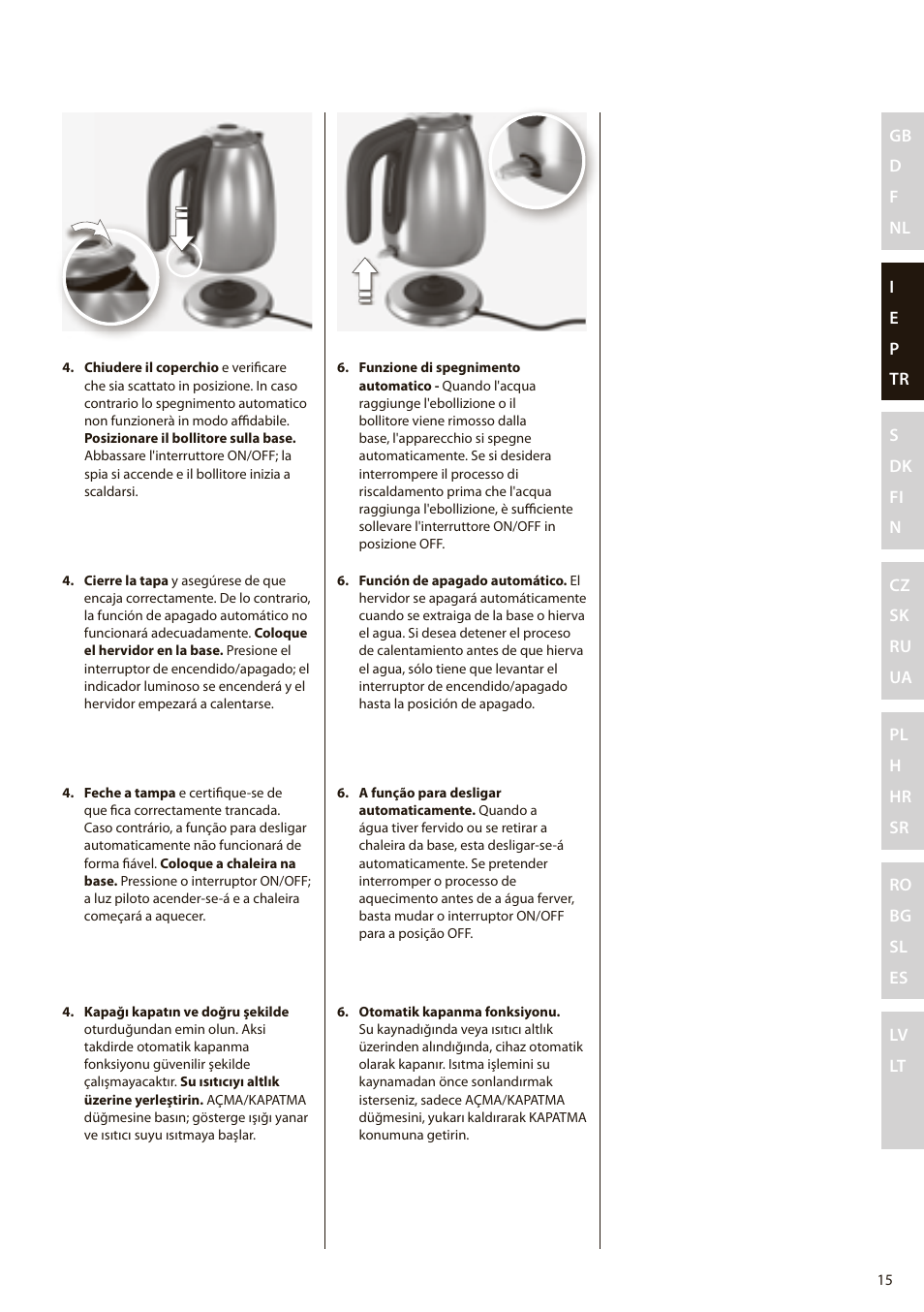 Electrolux EEWA7100R User Manual | Page 15 / 60