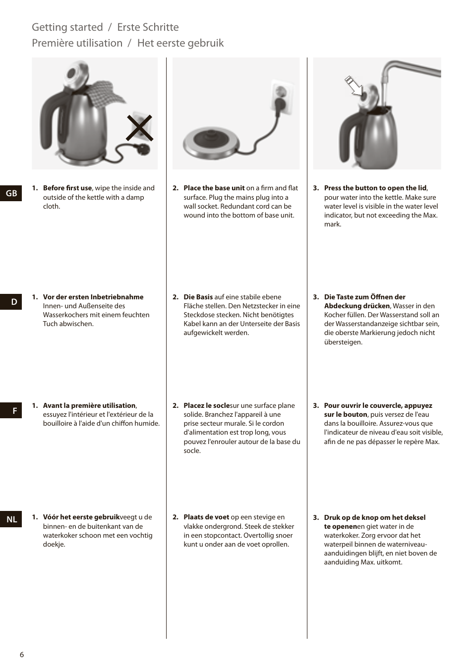 Electrolux EEWA7100R User Manual | Page 6 / 60