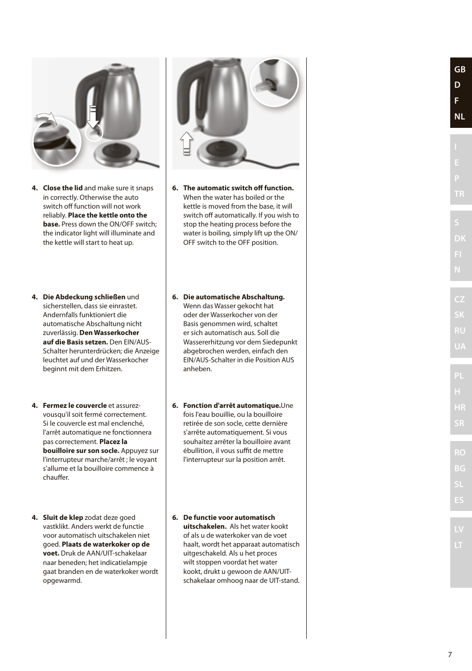 Electrolux EEWA7100R User Manual | Page 7 / 60
