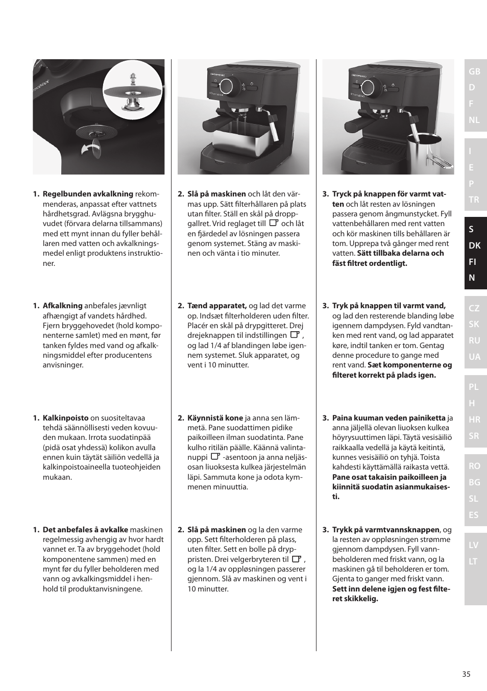 Electrolux EEA255 User Manual | Page 35 / 88