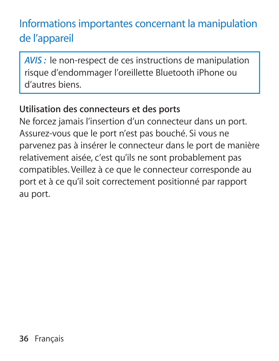 Apple iPhone Bluetooth Headset User Manual | Page 36 / 60