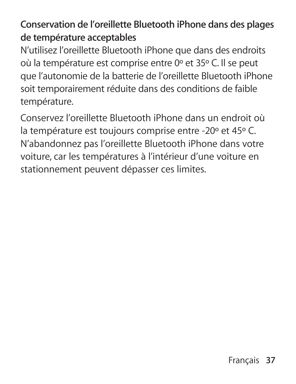 Apple iPhone Bluetooth Headset User Manual | Page 37 / 60