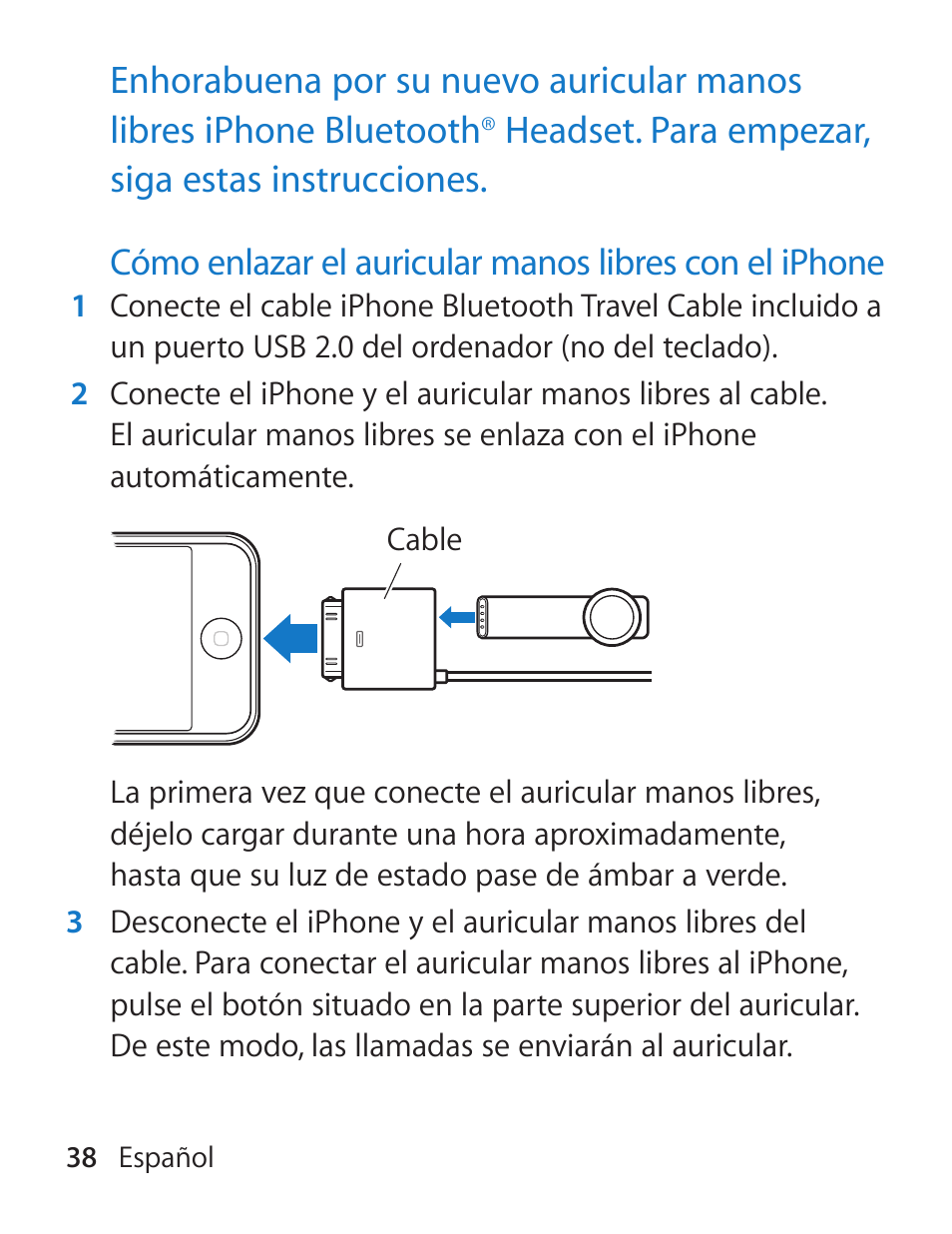 Apple iPhone Bluetooth Headset User Manual | Page 38 / 60