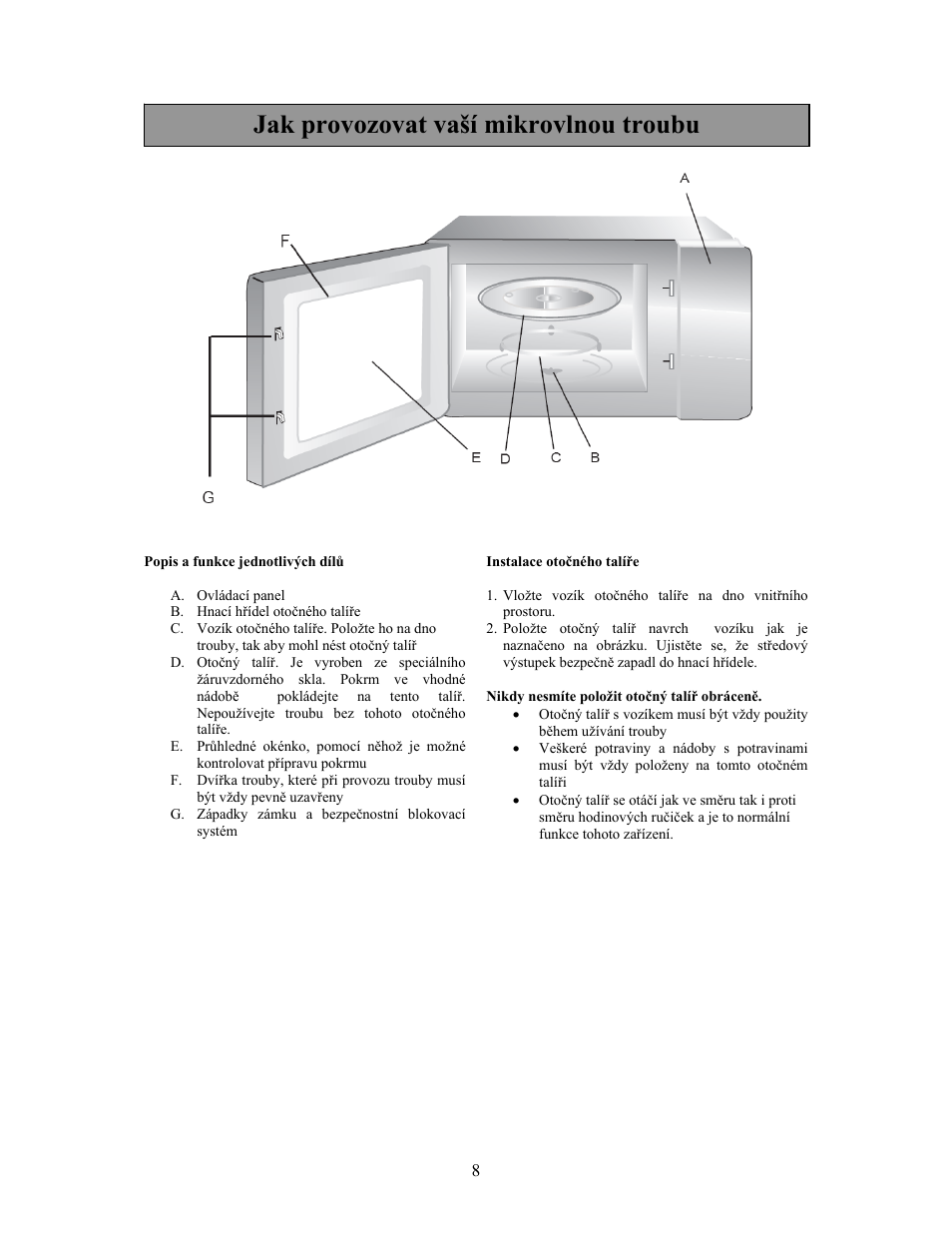 Jak provozovat vaší mikrovlnou troubu | Electrolux EMM21000W User Manual | Page 141 / 180