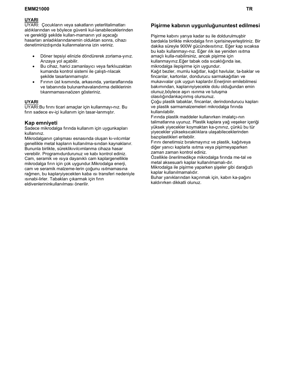 Electrolux EMM21000W User Manual | Page 164 / 180