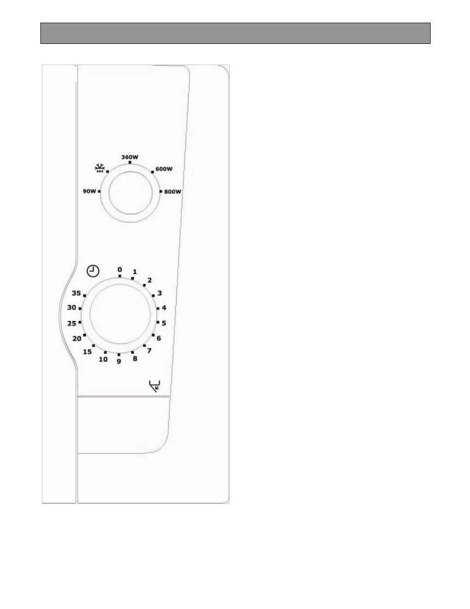 Effektvælger, Betjeningspanelet | Electrolux EMM21000W User Manual | Page 52 / 180