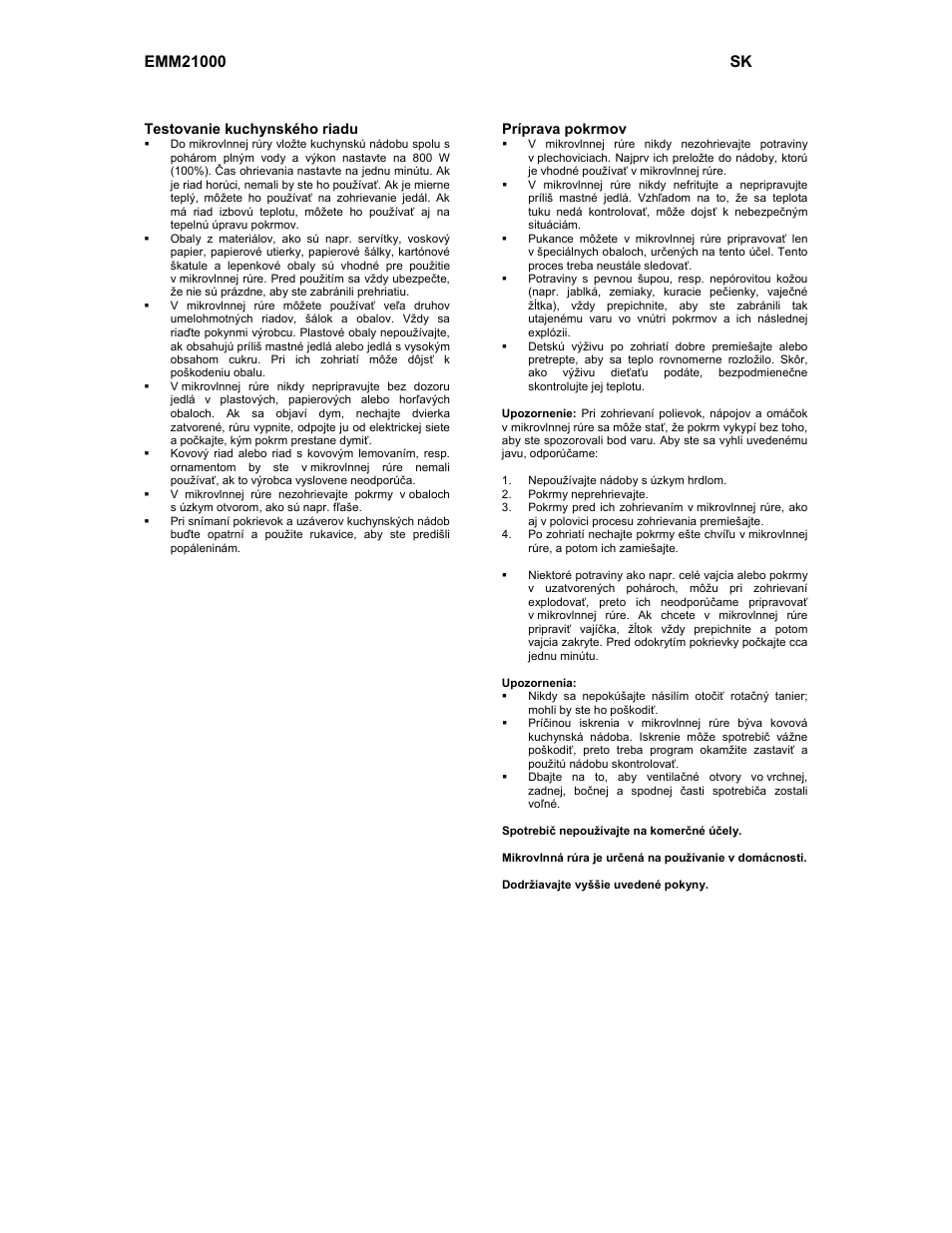 Electrolux EMM21000W User Manual | Page 75 / 180