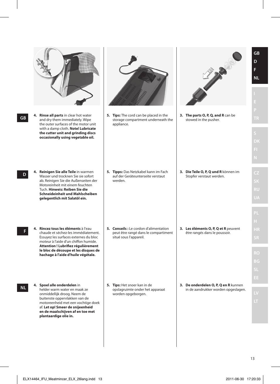 Electrolux EMM1000 User Manual | Page 13 / 88