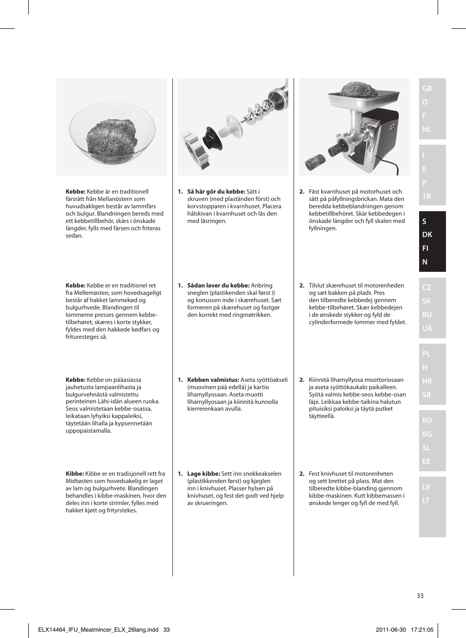 Electrolux EMM1000 User Manual | Page 33 / 88