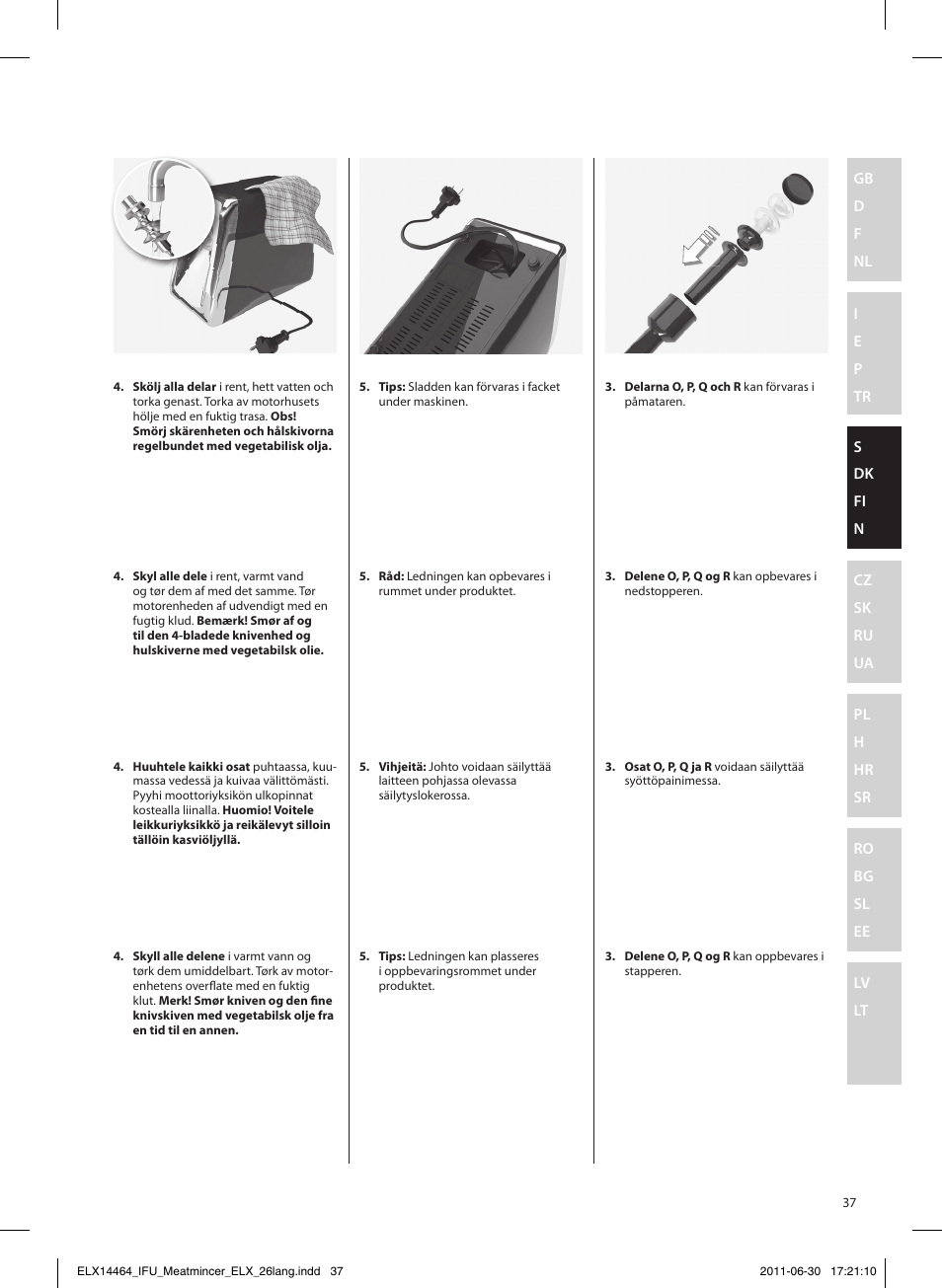 Electrolux EMM1000 User Manual | Page 37 / 88