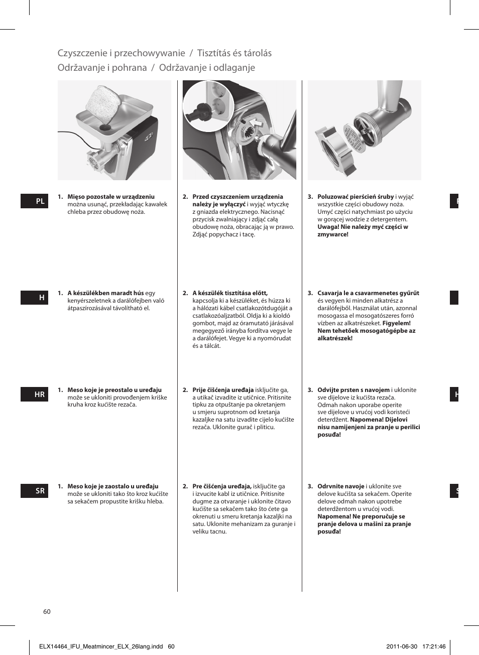 Electrolux EMM1000 User Manual | Page 60 / 88