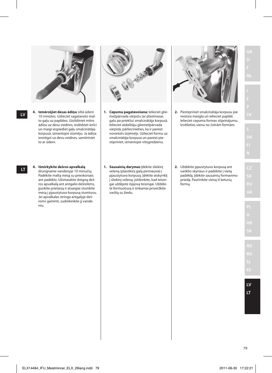 Electrolux EMM1000 User Manual | Page 79 / 88